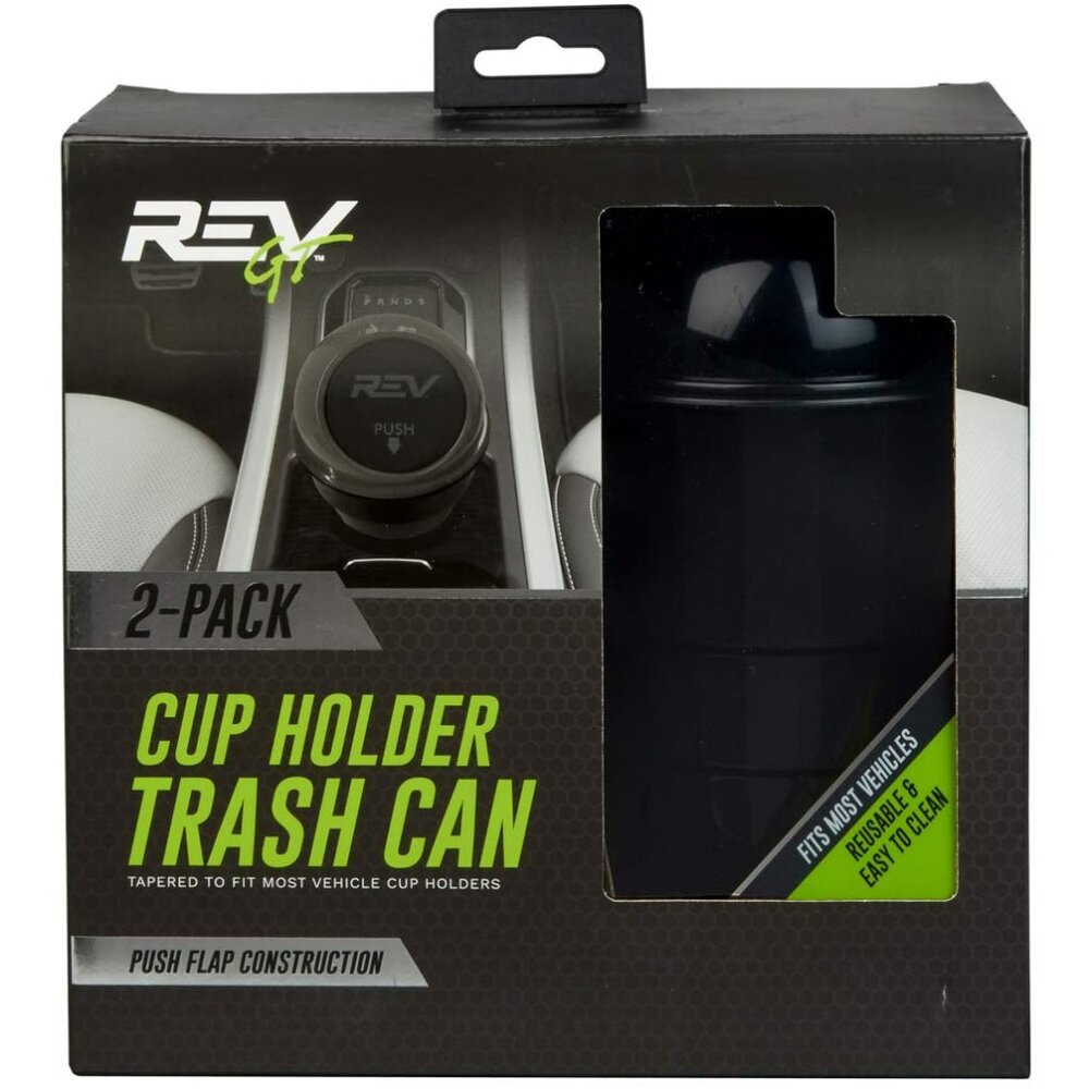 Cup Holder Car Trash Can 2-Pack